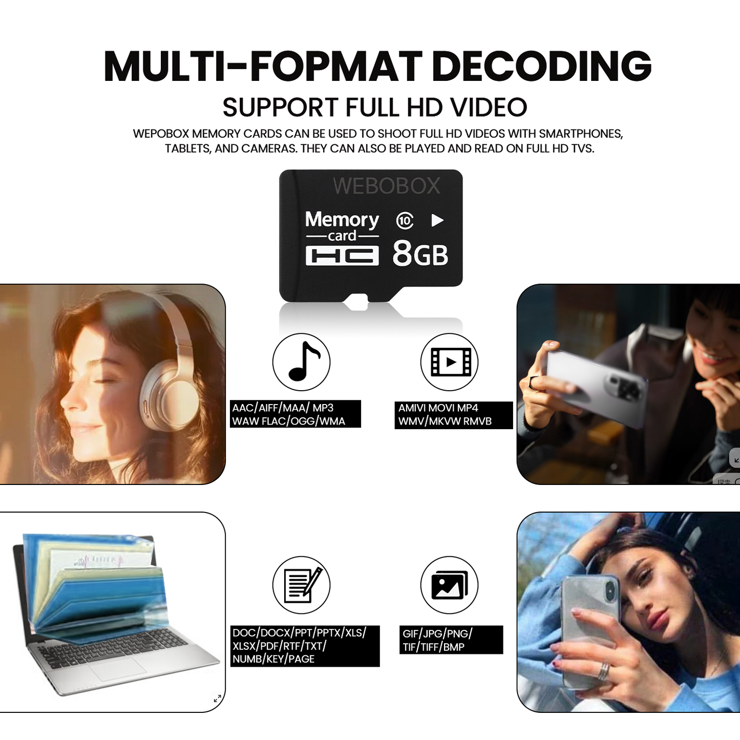 WEBOBOX TF Memory Expansion Cards 8GB