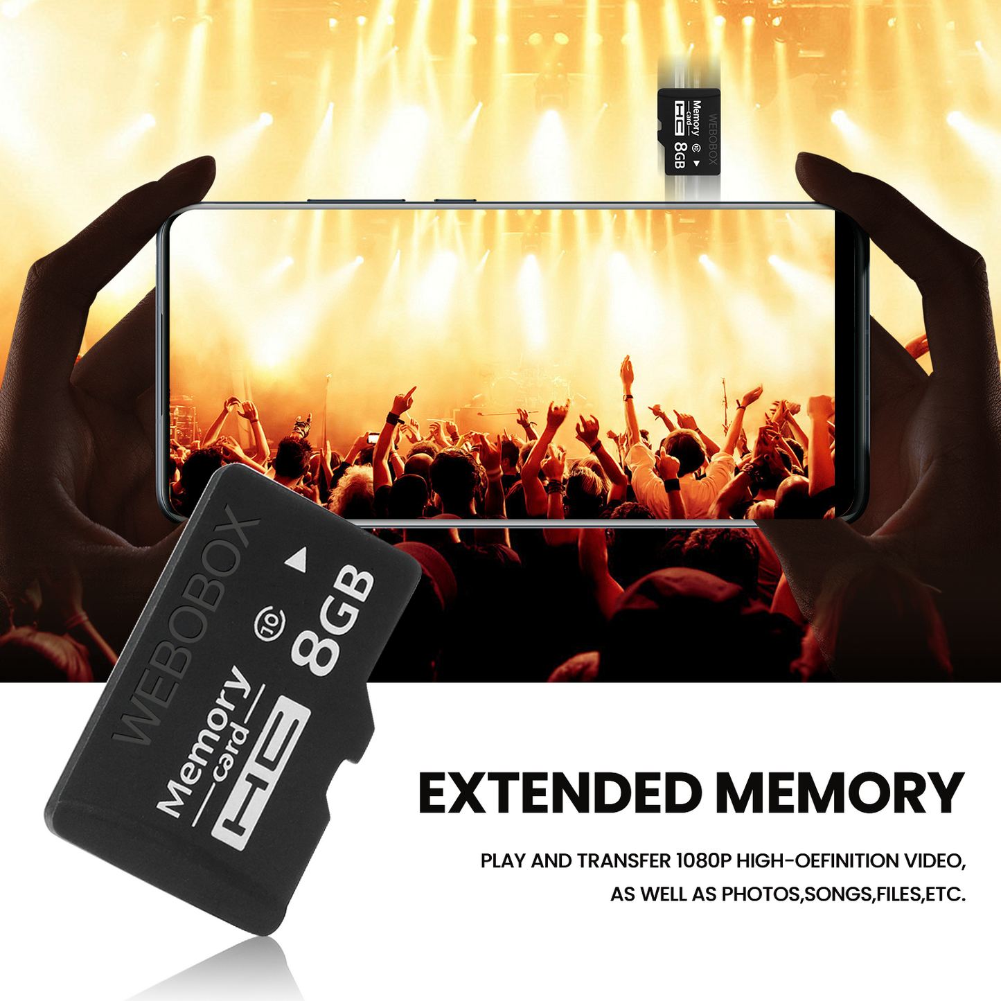 WEBOBOX TF Memory Expansion Cards 8GB